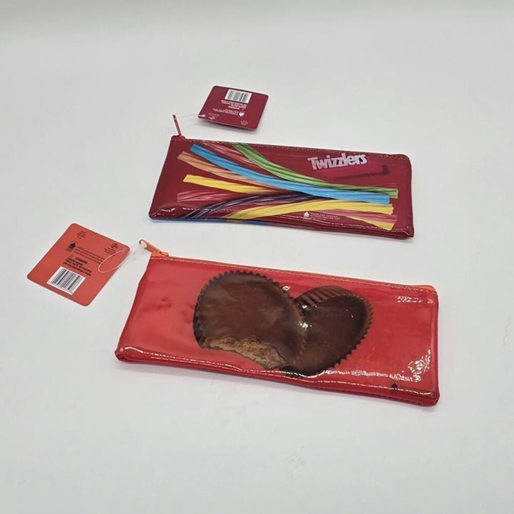 Reese’s & Twizzlers Pencil Case Set 2 Novelty Zip Pouches - Picture 5 of 5